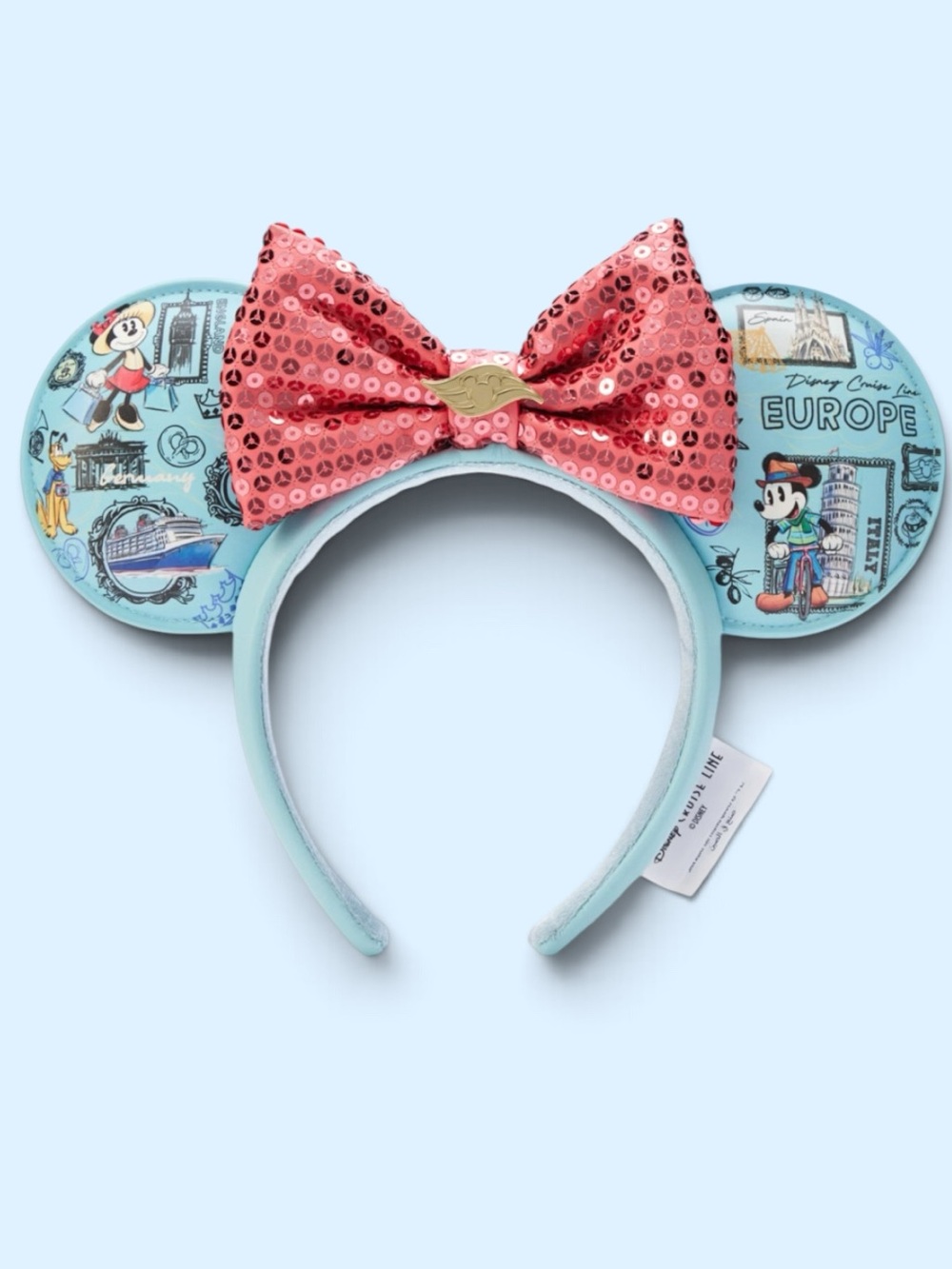 Disney Cruise Line Mickey and Minnie Mouse Ears Headband For Adults - NWT